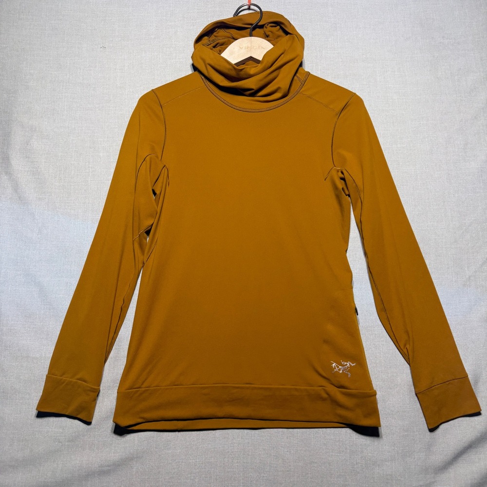 Arc'teryx Vertices Hoody Women XS Brown LS 25382 Base Layer Gorpcore Hiking